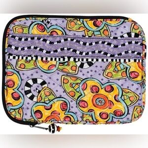 Jennifer Jangles Fabric E-Reader Protective Case, Purple Multi Flower
